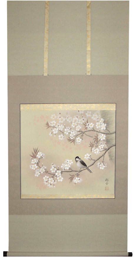桜花小禽図